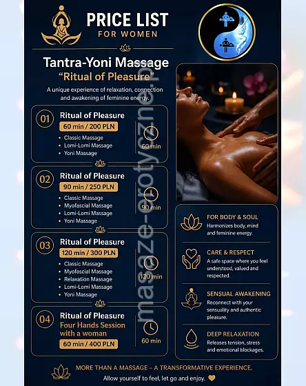 Tantra-Yoni massage for Women